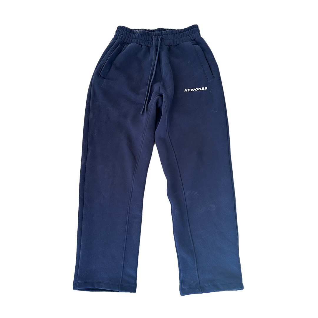 Open Leg Jogger Navy Blue