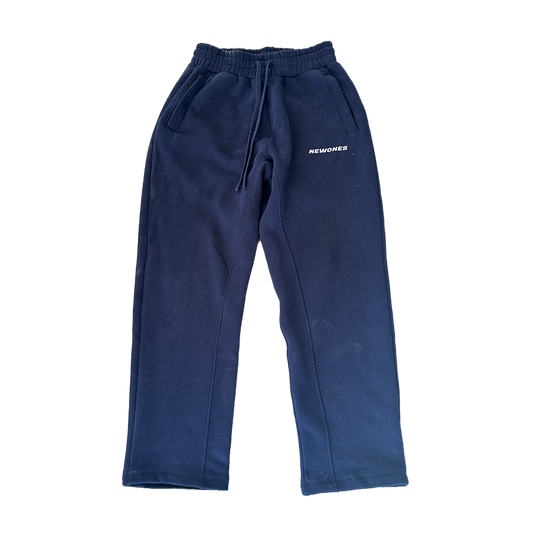 Open Leg Jogger Navy Blue